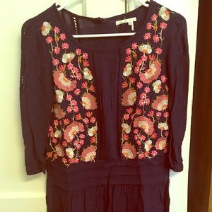 Anthropologie Floral Blouse